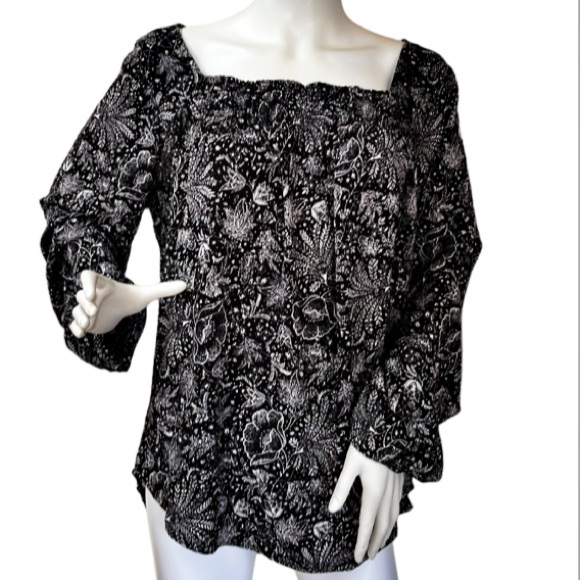 Peace & Pearls Chiffon Super Light / Airy NWT - Picture 6 of 15